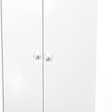 Bennet-2-Door-Midi-Wardrobe-White from Roseland Furniture