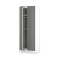 Bennet-Tall-Double-Wardrobe-Grey-&-White from Roseland Furniture