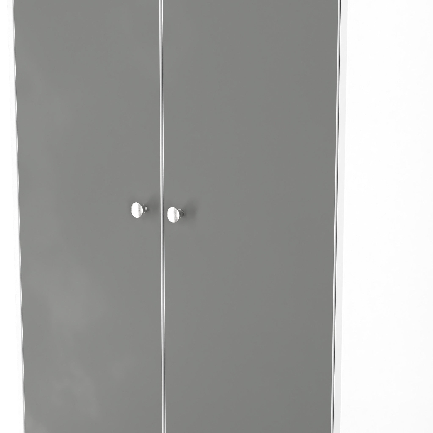 Bennet-Tall-Double-Wardrobe-Grey-&-White from Roseland Furniture