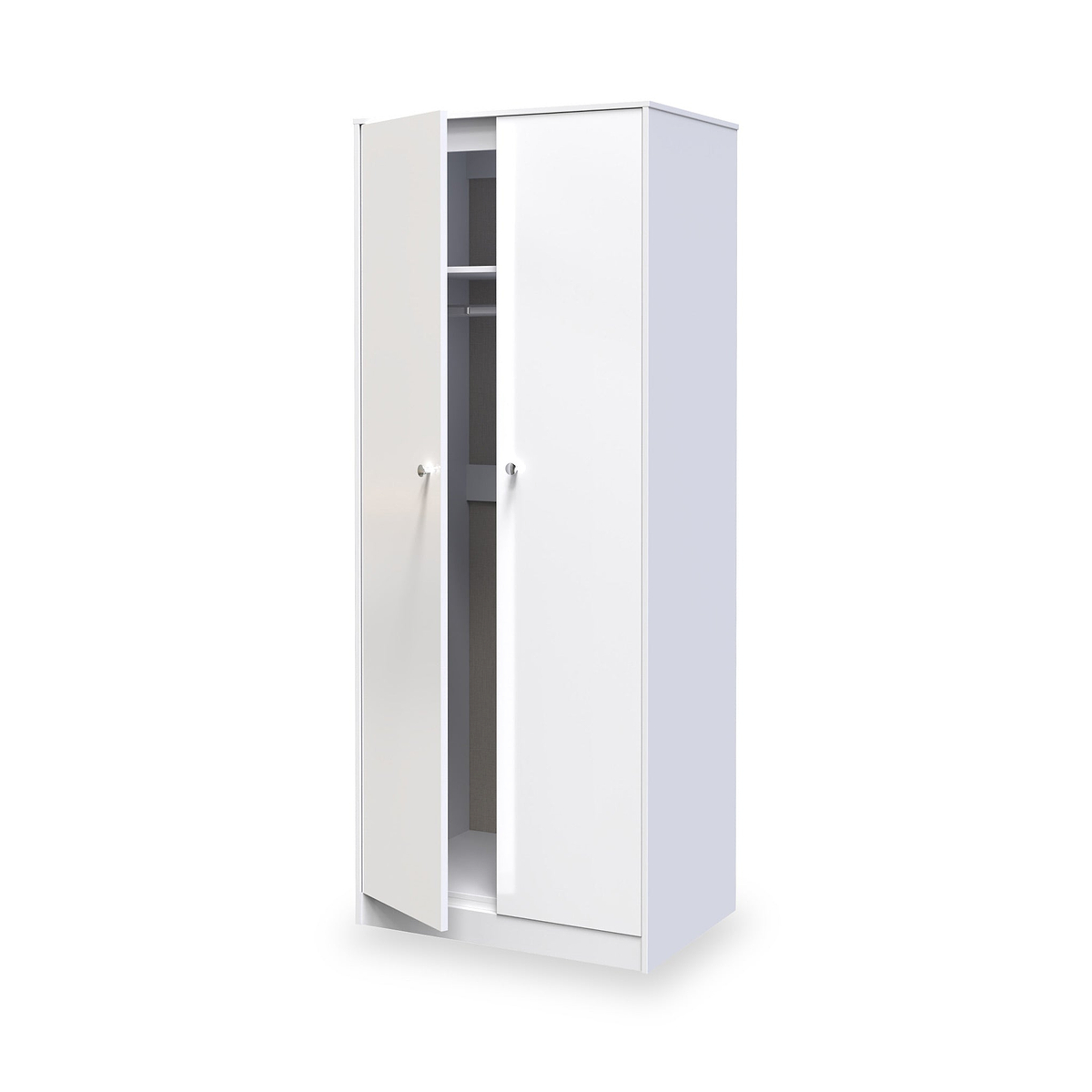 Bennet-Tall-Double-Wardrobe-White from Roseland Furniture