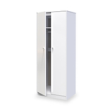 Bennet-Tall-Double-Wardrobe-White from Roseland Furniture