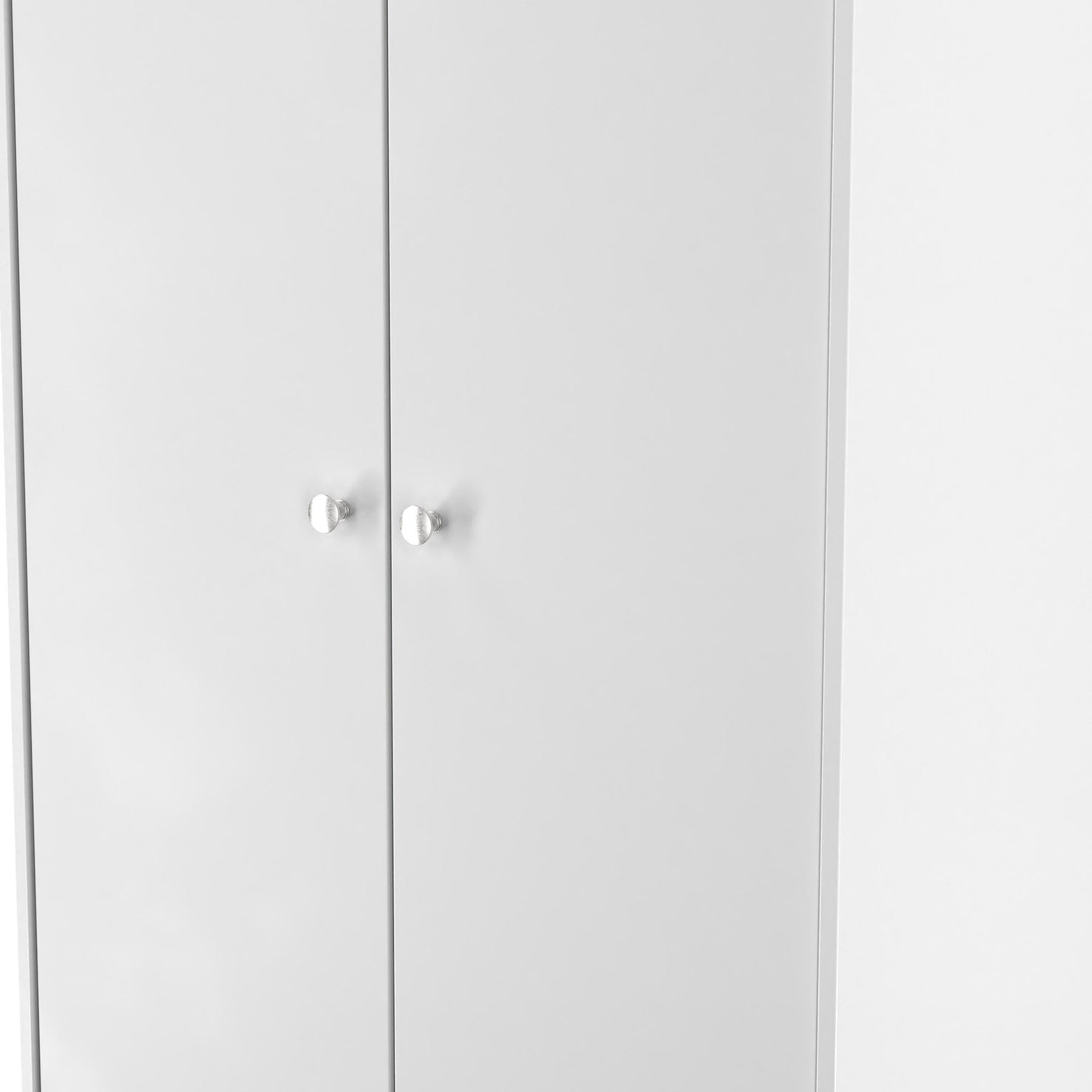 Bennet-Tall-2-Drawer-Wardrobe-White from Roseland Furniture