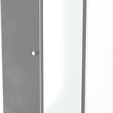 Bennet-Tall-2-Drawer-Mirrored-Wardrobe-Grey-&-White from Roseland Furniture