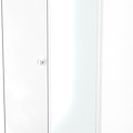 Bennet-Tall-2-Drawer-Mirrored-Wardrobe-White from Roseland Furniture