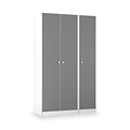Bennet-Tall-Triple-Plain-Wardrobe-Grey-&-White from Roseland Furniture