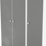 Bennet-Tall-Triple-Plain-Wardrobe-Grey-&-White from Roseland Furniture