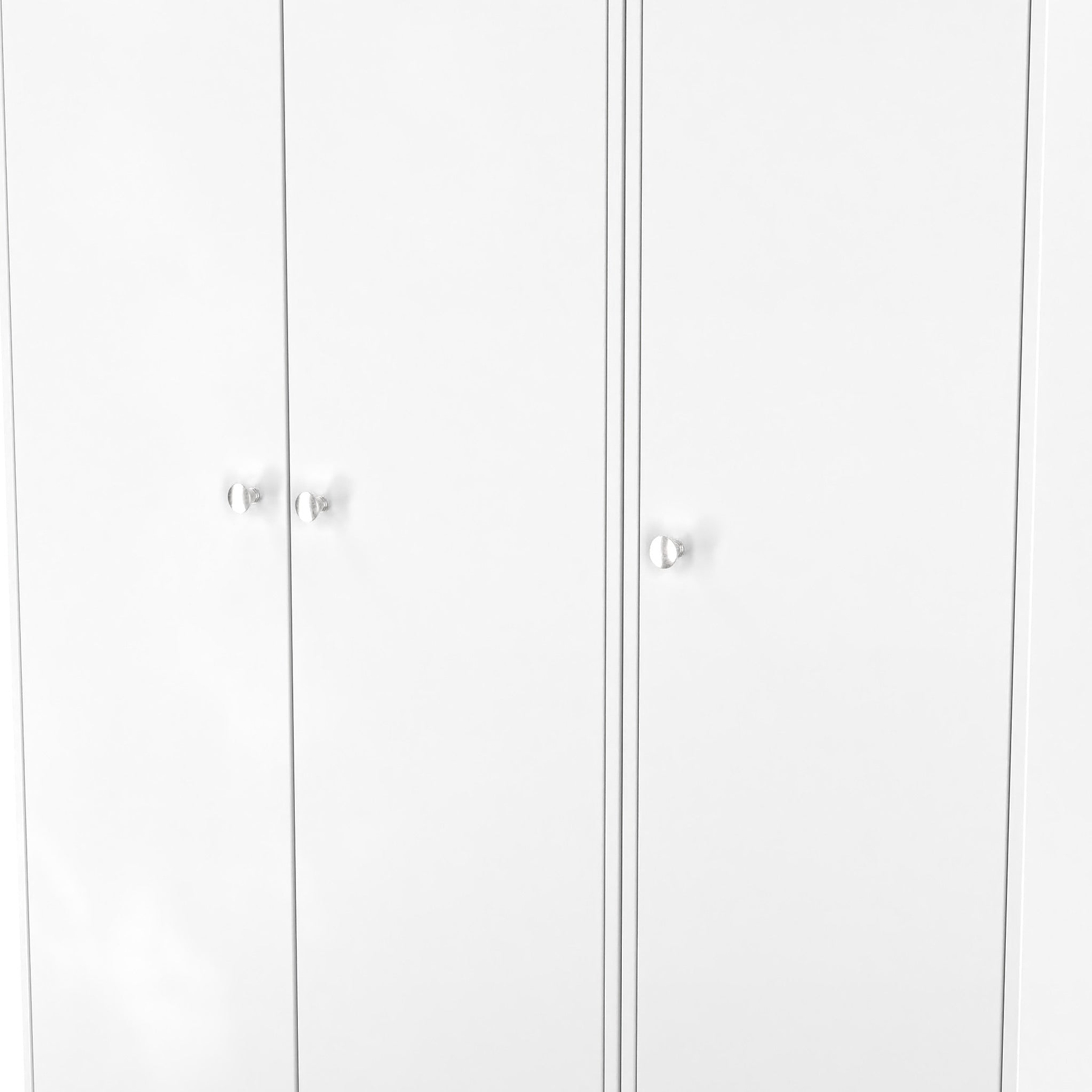 Bennet-Tall-Triple-Plain-Wardrobe-White from Roseland Furniture