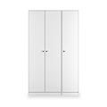 Bennet-Tall-Triple-Plain-Wardrobe-White from Roseland Furniture