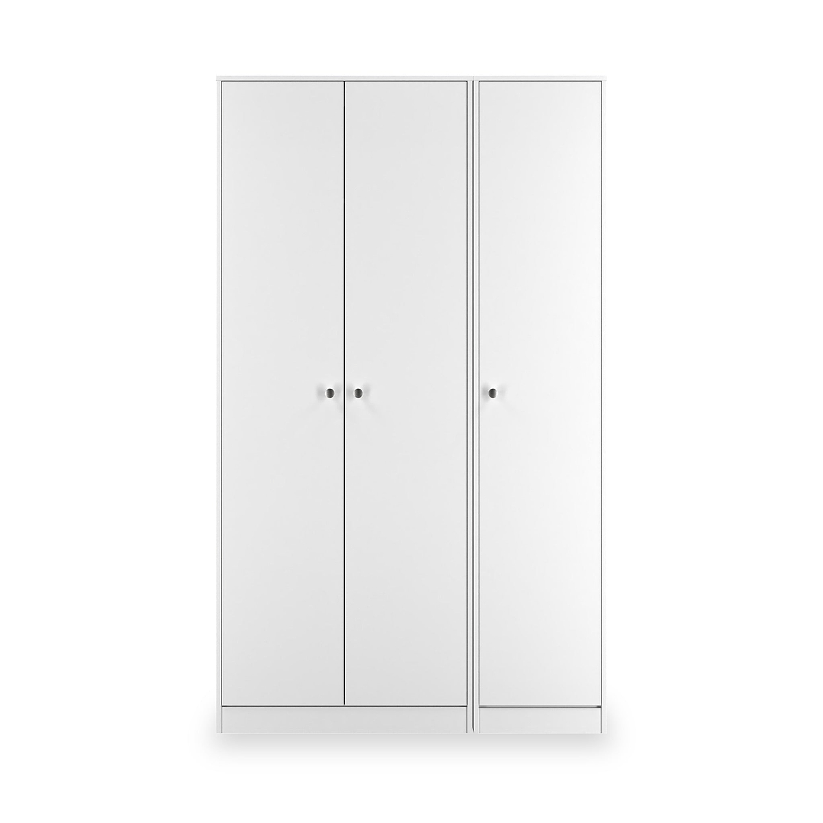 Bennet-Tall-Triple-Plain-Wardrobe-White from Roseland Furniture