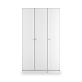 Bennet-Tall-Triple-Plain-Wardrobe-White from Roseland Furniture