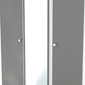 Bennet-Tall-Triple-Mirrored-Wardrobe-Grey-&-White from Roseland Furniture