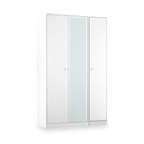 Bennet-Tall-Triple-Mirrored-Wardrobe-White from Roseland Furniture