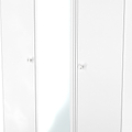 Bennet-Tall-Triple-Mirrored-Wardrobe-White from Roseland Furniture