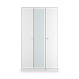 Bennet-Tall-Triple-Mirrored-Wardrobe-White from Roseland Furniture