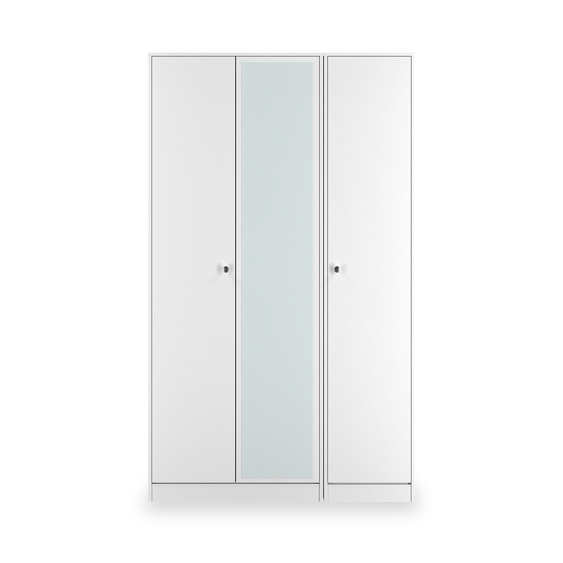 Bennet-Tall-Triple-Mirrored-Wardrobe-White from Roseland Furniture