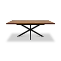 Perez-160-200cm-ext-dining-table-dark-oak from Roseland Furniture