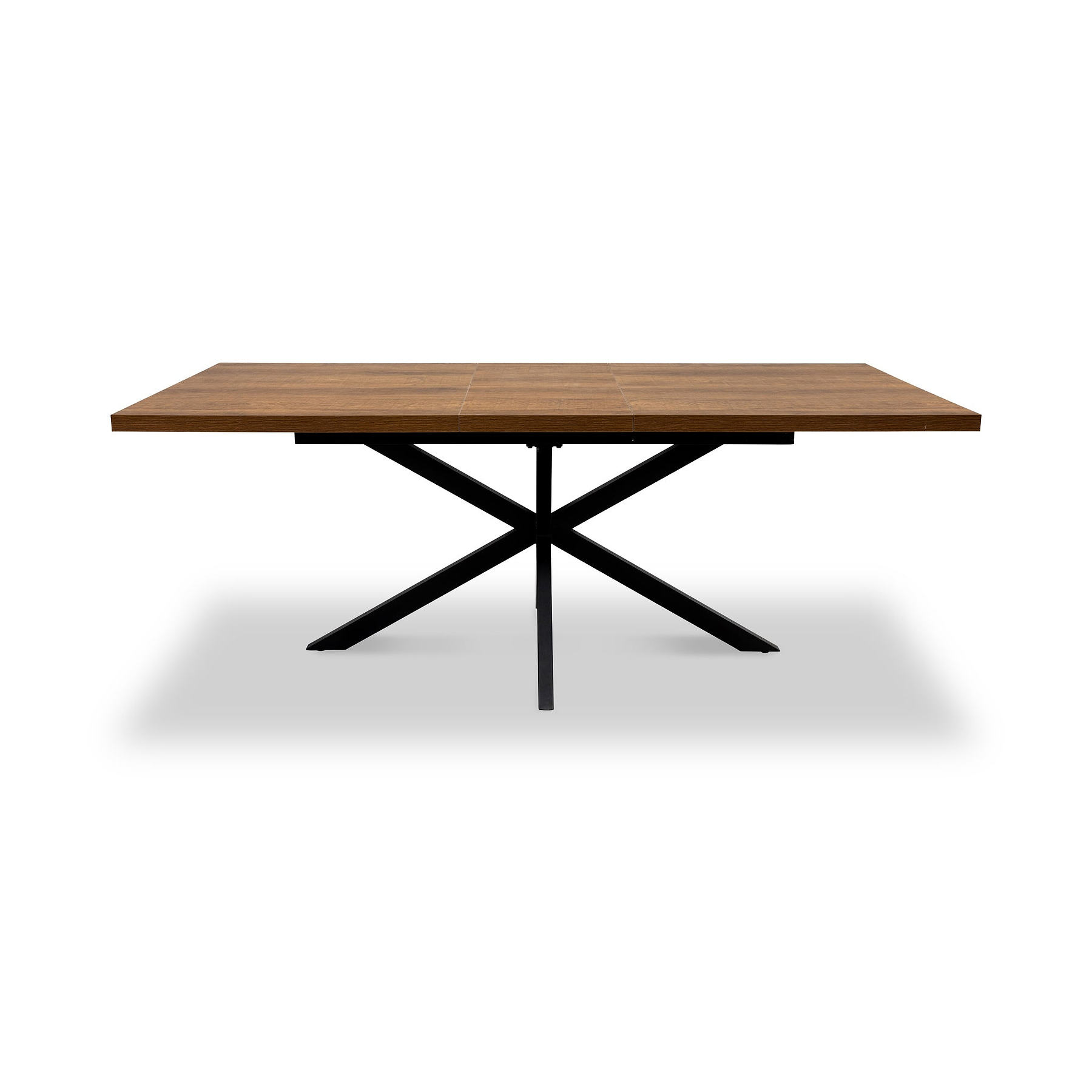 Perez-160-200cm-ext-dining-table-dark-oak from Roseland Furniture