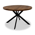 Rivera-120cm-round-dining-table-dark-oak from Roseland Furniture