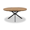 Barker 120 160cm Ext Dining Table Dark Dims from Roseland Furniture
