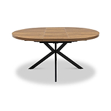Barker 120 160cm Ext Dining Table Dark Dims from Roseland Furniture