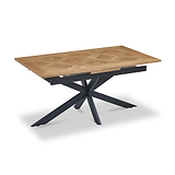 Sofie-160cm-Extending-Parquet-Design-Dining-Table from Roseland Furniture