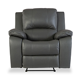 Selma-Leather-Armchair-Grey from Roseland Furniture
