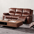 Selma-Leather-Electric-3-Seater-Sofa-Tan from Roseland Furniture