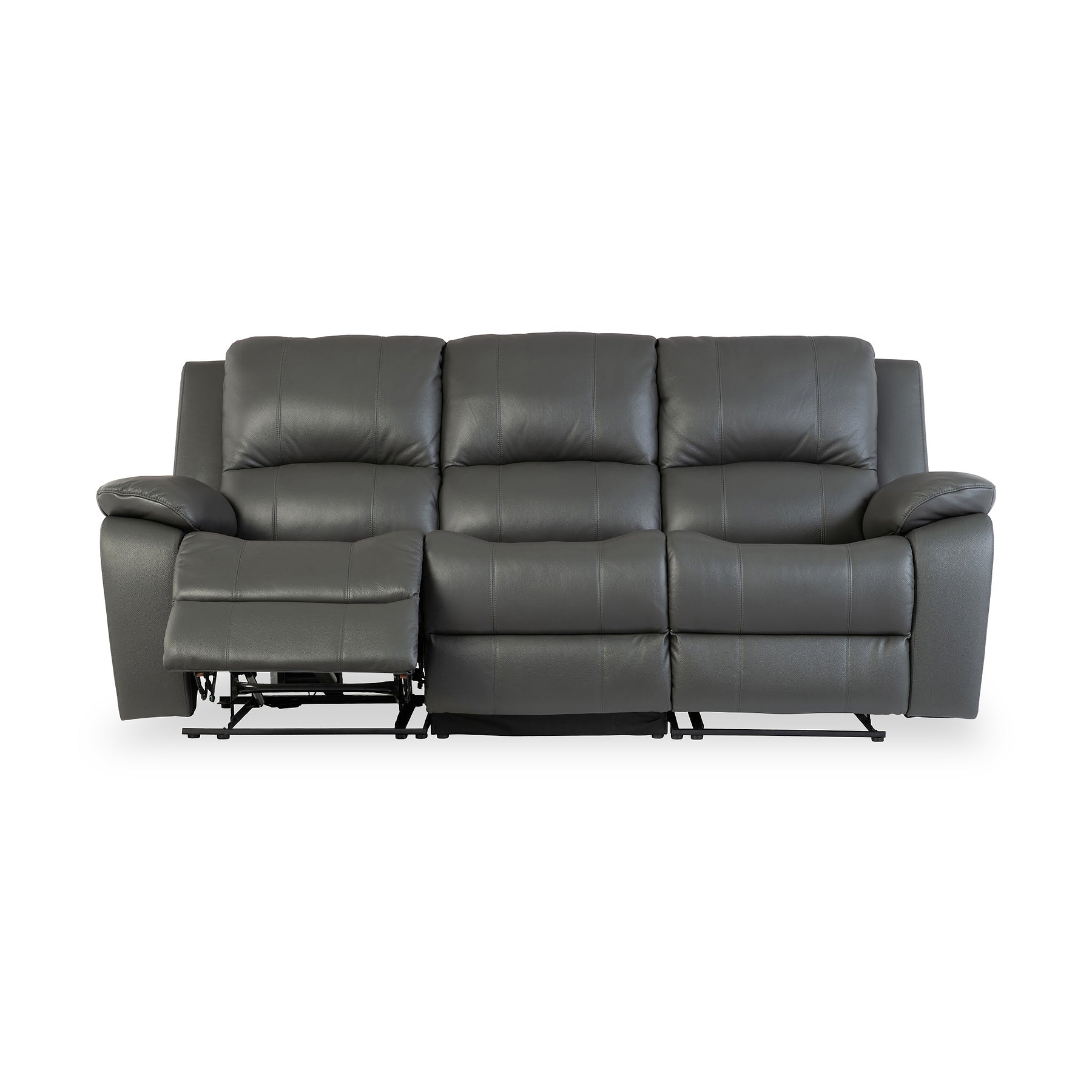 Selma-Leather-Electric-3-Seater-Sofa-Grey from Roseland Furniture