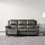 Selma-Leather-Electric-3-Seater-Sofa-Grey from Roseland Furniture