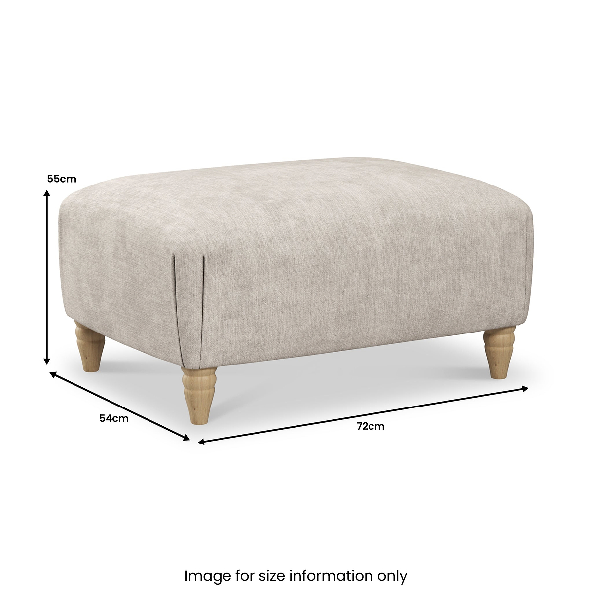 Pembroke Footstool dimensions