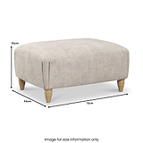 Pembroke Footstool dimensions