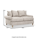 Pembroke 2 Seater Sofa Linen  from Roseland Furniture
