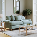 Pembroke 3 Seater Sofa Aqua from Roseland Furniture
