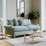 Pembroke 3 Seater Sofa Aqua from Roseland Furniture