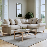 Pembroke RH Corner Sofa Linen Life1 from Roseland Furniture