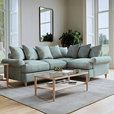 Pembroke RH Corner Sofa Aqua from Roseland Furniture