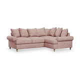 Pembroke RH Corner Sofa Pink from Roseland Furniture