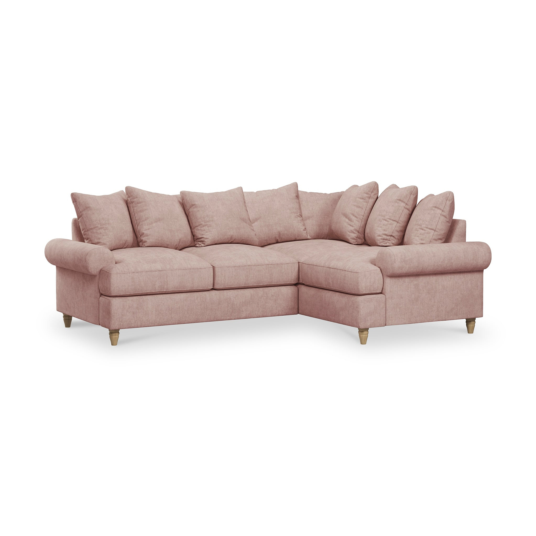 Pembroke RH Corner Sofa Pink from Roseland Furniture