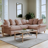 Pembroke RH Corner Sofa Pink Life1 from Roseland Furniture