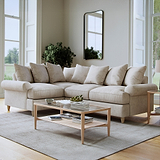 Pembroke LH Corner Sofa Linen Life1 from Roseland Furniture