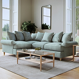 Pembroke LH Corner Sofa Aqua from Roseland Furniture