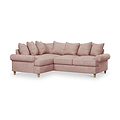 Pembroke LH Corner Sofa Pink from Roseland Furniture