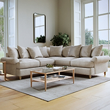Pembroke Corner Sofa Linen Life1 from Roseland Furniture