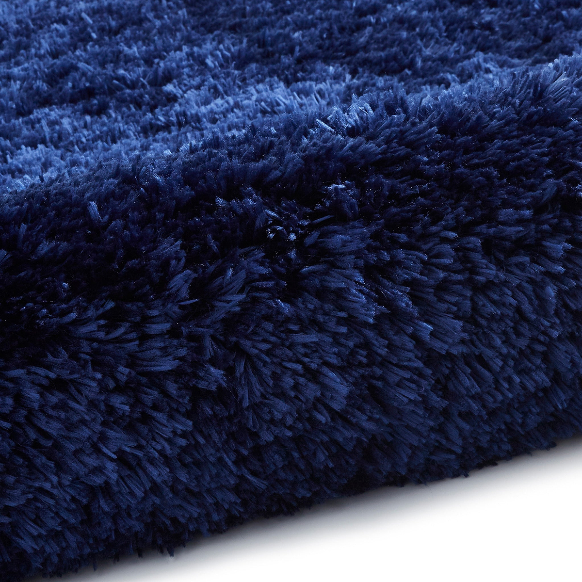 Hatton Navy Blue Hand Tufted Shaggy Rug 