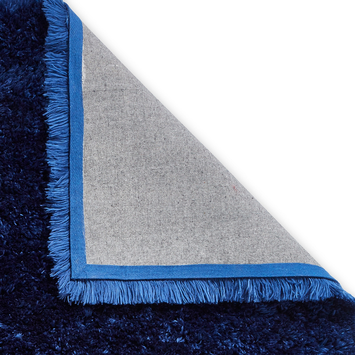 Hatton Navy Blue Hand Tufted Shaggy Rug