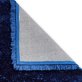 Hatton Navy Blue Hand Tufted Shaggy Rug