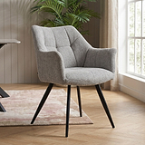 Brianne Curved Dining Chair Light Grey Group1 from Roseland Furniture