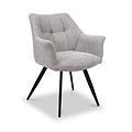 Brianne Curved Dining Chair Light Grey Group1 from Roseland Furniture