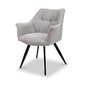 Brianne Curved Dining Chair Light Grey Group1 from Roseland Furniture