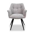 Brianne Curved Dining Chair Light Grey Group1 from Roseland Furniture